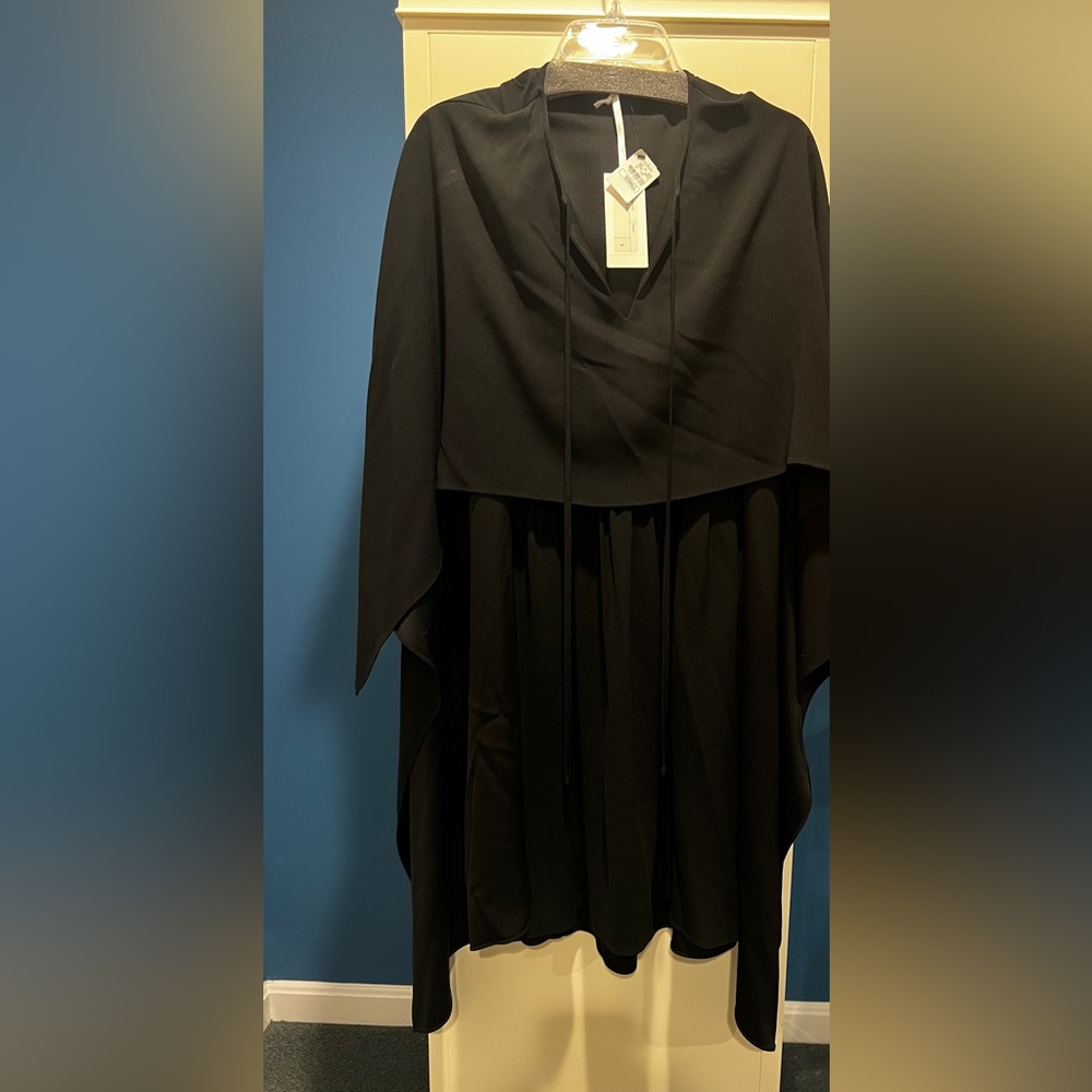 Co Bodycon Couture Short Cape Dress